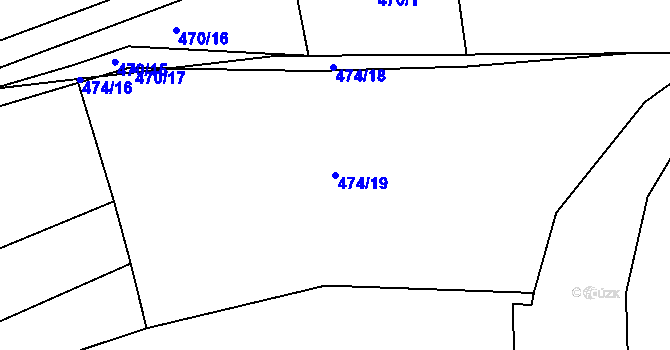 Parcela st. 474/19 v KÚ Plešnice, Katastrální mapa