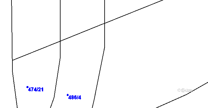 Parcela st. 485/4 v KÚ Plešnice, Katastrální mapa