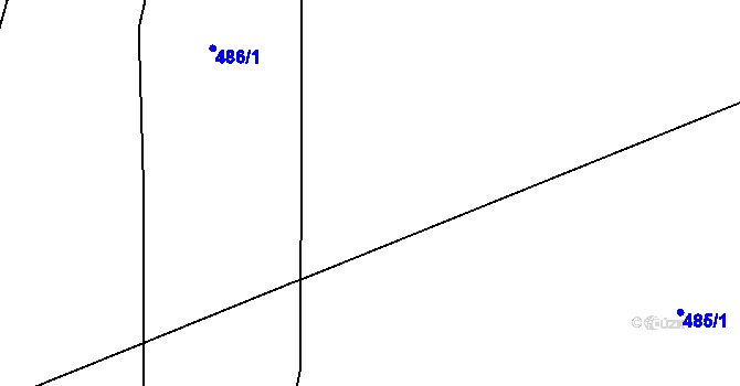 Parcela st. 485/8 v KÚ Plešnice, Katastrální mapa