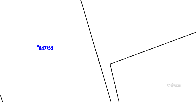 Parcela st. 647/12 v KÚ Plešnice, Katastrální mapa