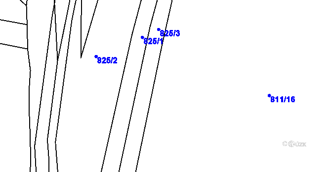 Parcela st. 811/17 v KÚ Plešnice, Katastrální mapa
