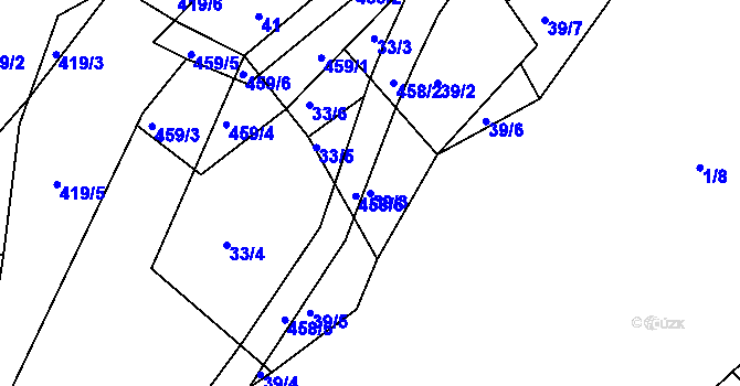 Parcela st. 39/3 v KÚ Plhov, Katastrální mapa