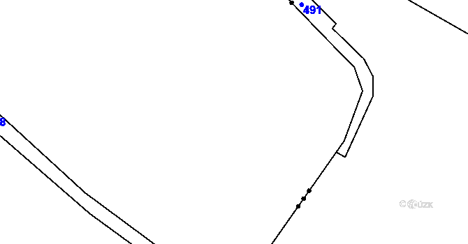 Parcela st. 59 v KÚ Těchobuzice, Katastrální mapa