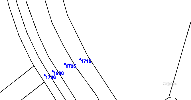 Parcela st. 1404/54 v KÚ Plumlov, Katastrální mapa