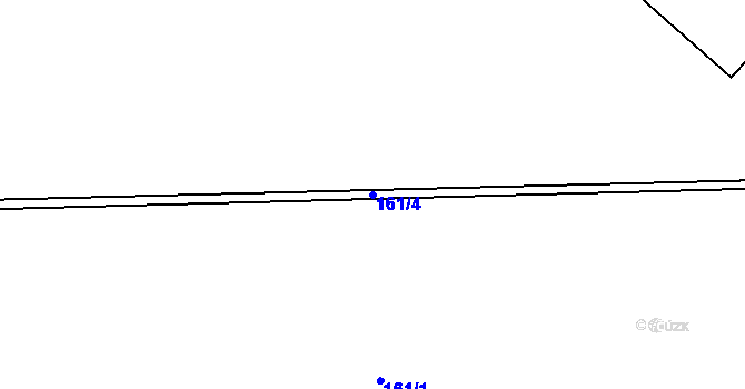 Parcela st. 161/4 v KÚ Lobzy, Katastrální mapa