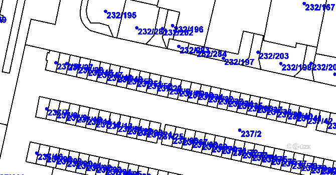Parcela st. 237/6 v KÚ Lobzy, Katastrální mapa