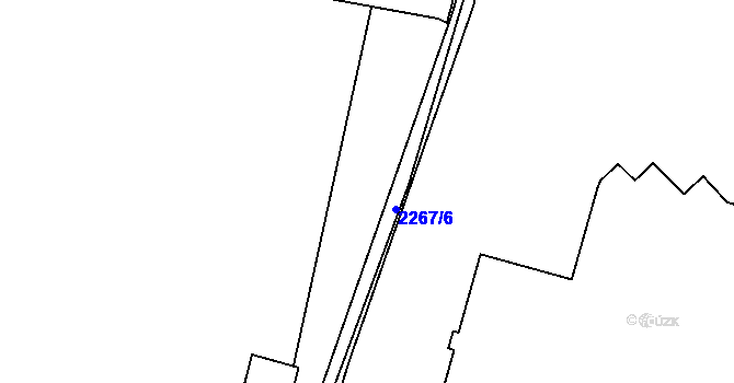 Parcela st. 2264/20 v KÚ Doubravka, Katastrální mapa