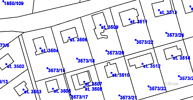 Parcela st. 1884/24 v KÚ Litice u Plzně, Katastrální mapa