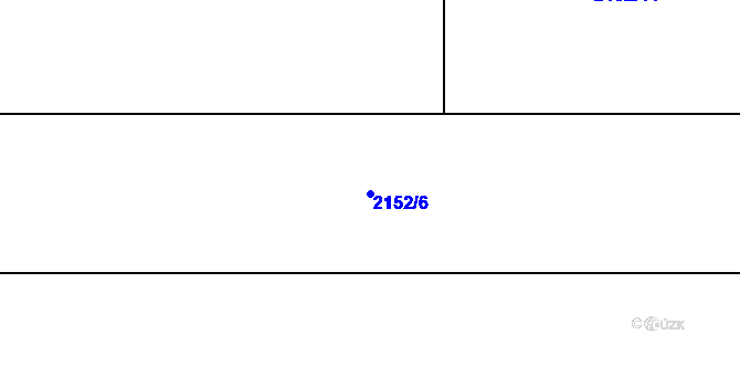 Parcela st. 2152/6 v KÚ Litice u Plzně, Katastrální mapa