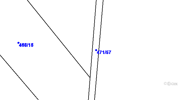 Parcela st. 471/57 v KÚ Litice u Plzně, Katastrální mapa