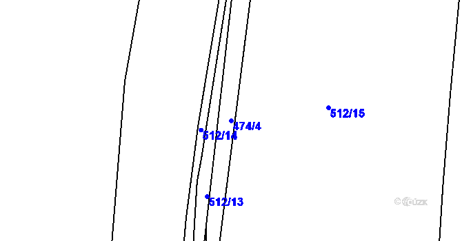 Parcela st. 474/4 v KÚ Litice u Plzně, Katastrální mapa
