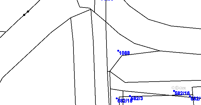 Parcela st. 705/4 v KÚ Klipec, Katastrální mapa
