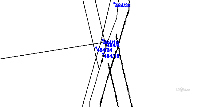 Parcela st. 484/18 v KÚ Klipec, Katastrální mapa