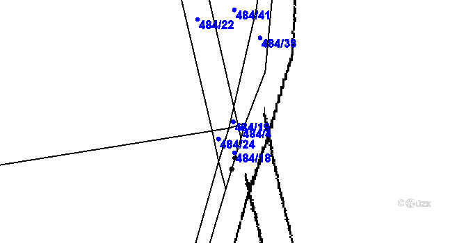 Parcela st. 484/19 v KÚ Klipec, Katastrální mapa