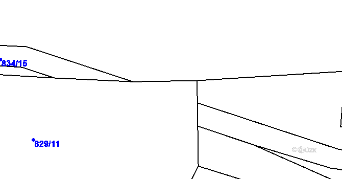 Parcela st. 771/5 v KÚ Pňovany, Katastrální mapa