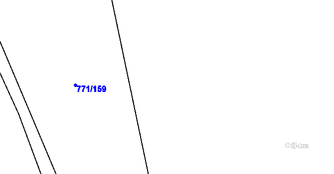 Parcela st. 771/164 v KÚ Pňovany, Katastrální mapa