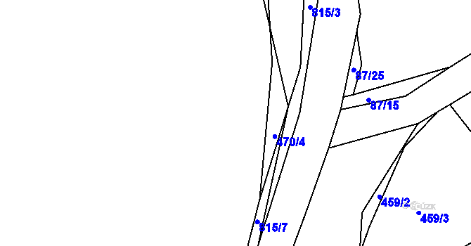 Parcela st. 771/19 v KÚ Dolany u Stříbra, Katastrální mapa
