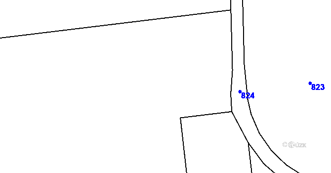 Parcela st. 200/1 v KÚ Sedlec u Poběžovic, Katastrální mapa