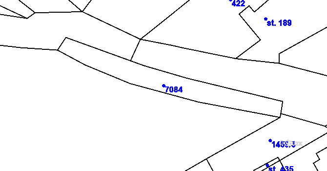 Parcela st. 7084 v KÚ Pocinovice, Katastrální mapa
