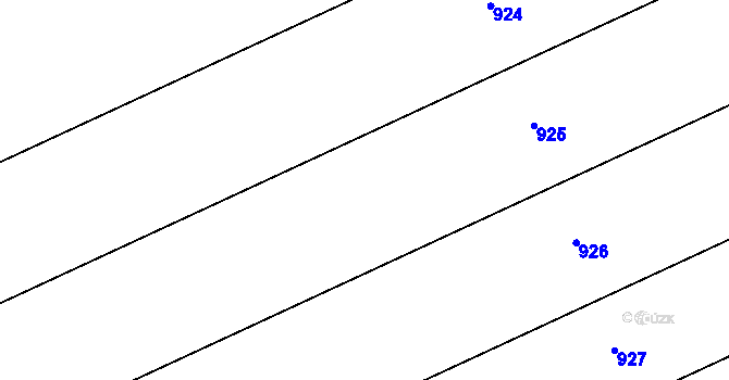 Parcela st. 368/52 v KÚ Tetětice, Katastrální mapa