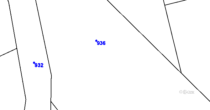 Parcela st. 368/80 v KÚ Tetětice, Katastrální mapa
