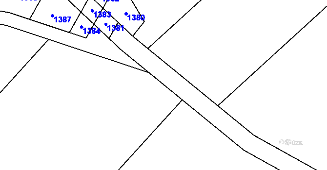 Parcela st. 674/30 v KÚ Tetětice, Katastrální mapa