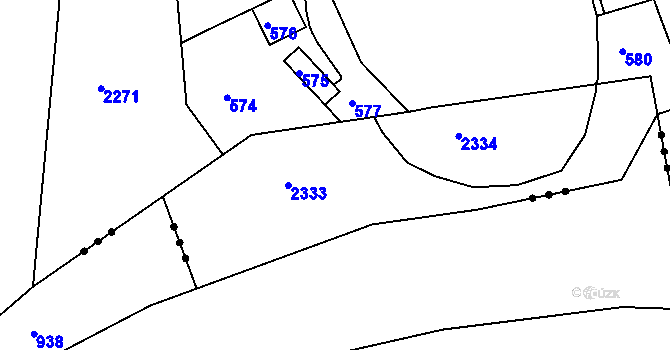 Parcela st. 740/4 v KÚ Tetětice, Katastrální mapa