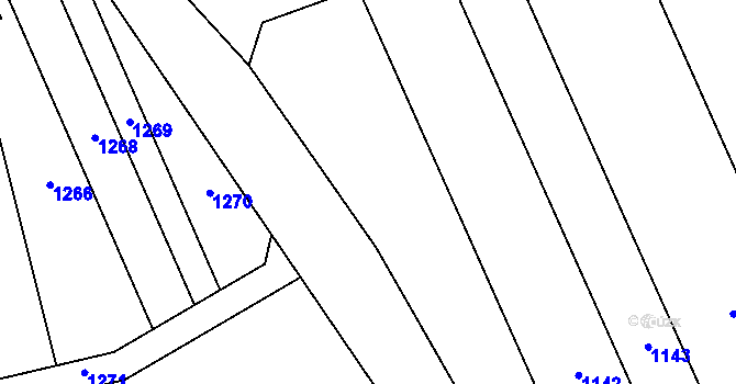 Parcela st. 800/1 v KÚ Tetětice, Katastrální mapa