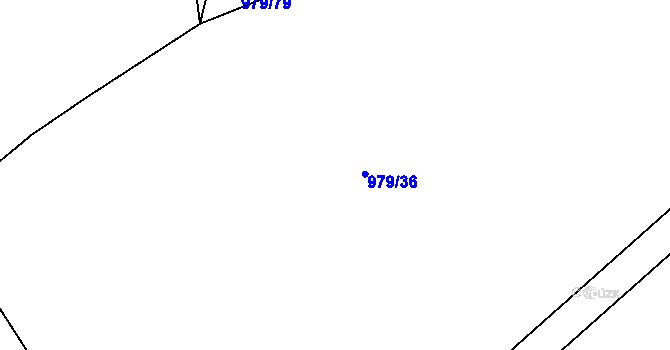 Parcela st. 979/31 v KÚ Podhoří na Moravě, Katastrální mapa
