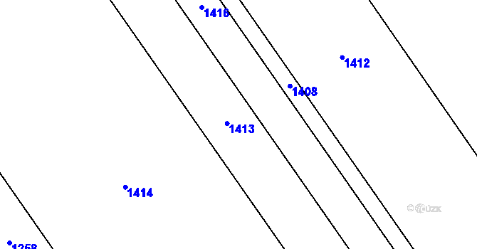 Parcela st. 584/3 v KÚ Podhradí u Jičína, Katastrální mapa