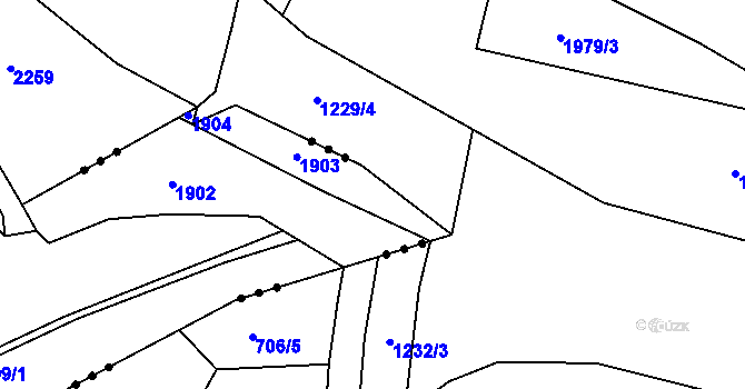 Parcela st. 943/3 v KÚ Podhradí u Jičína, Katastrální mapa