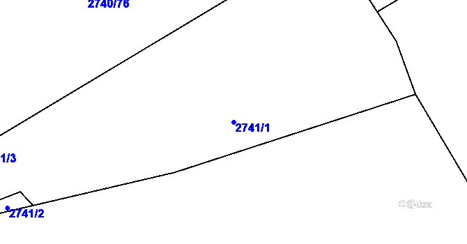 Parcela st. 2741/1 v KÚ Podivín, Katastrální mapa