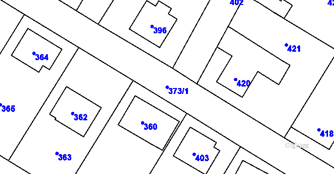 Parcela st. 373/1 v KÚ Podlesí nad Litavkou, Katastrální mapa