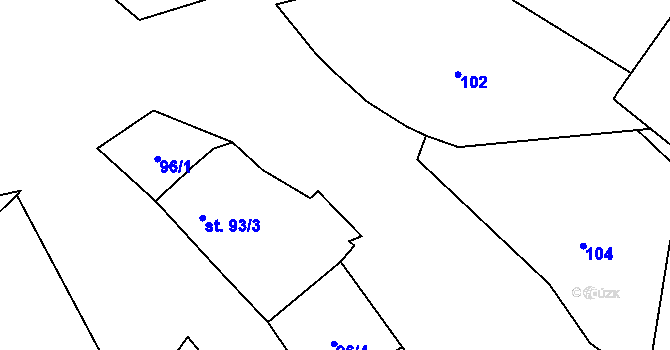 Parcela st. 2268/19 v KÚ Podlesí nad Odrou, Katastrální mapa