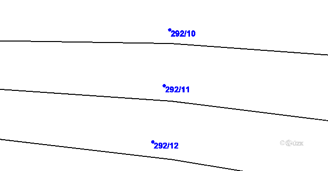Parcela st. 292/11 v KÚ Podmokly u Sušice, Katastrální mapa