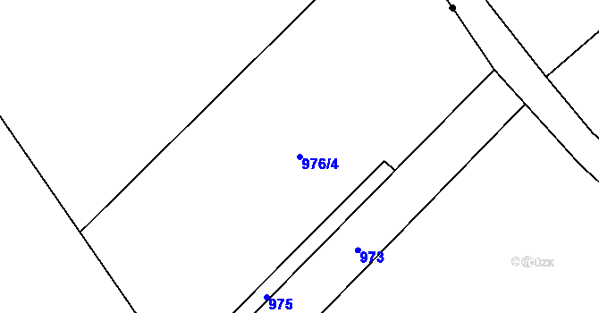 Parcela st. 976/4 v KÚ Podmokly u Sušice, Katastrální mapa