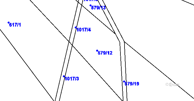 Parcela st. 579/12 v KÚ Podmokly u Sušice, Katastrální mapa