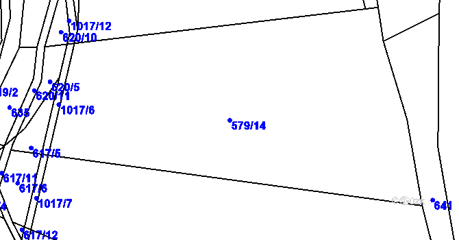 Parcela st. 579/14 v KÚ Podmokly u Sušice, Katastrální mapa