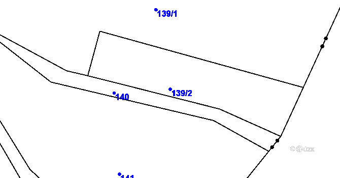 Parcela st. 139/2 v KÚ Sychrov nad Jizerou, Katastrální mapa