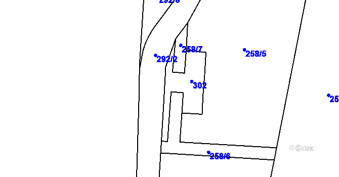 Parcela st. 41/1 v KÚ Křešice u Čížové, Katastrální mapa