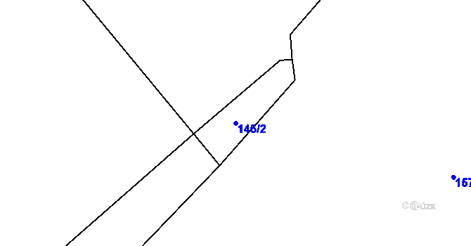 Parcela st. 146/2 v KÚ Simtany, Katastrální mapa