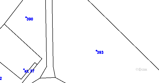Parcela st. 148/2 v KÚ Simtany, Katastrální mapa