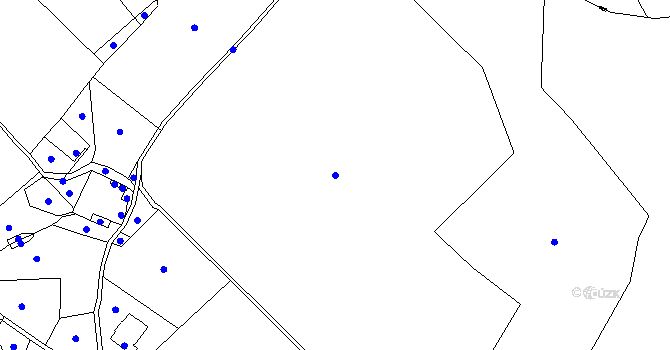 Parcela st. 157/1 v KÚ Simtany, Katastrální mapa