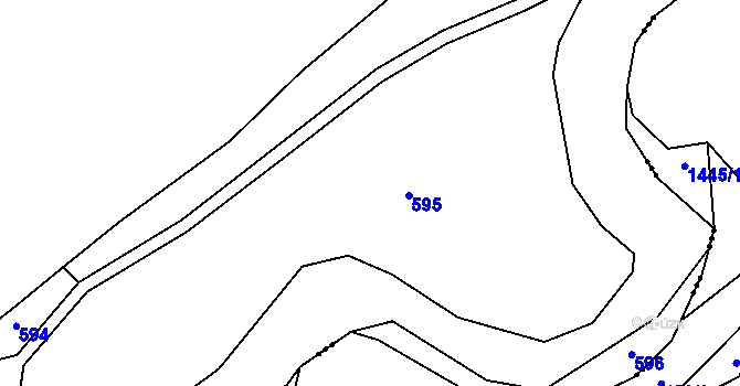 Parcela st. 331/1 v KÚ Simtany, Katastrální mapa