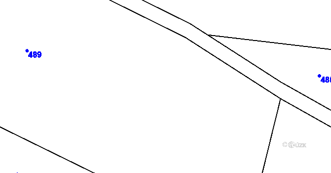 Parcela st. 125/2 v KÚ Simtany, Katastrální mapa