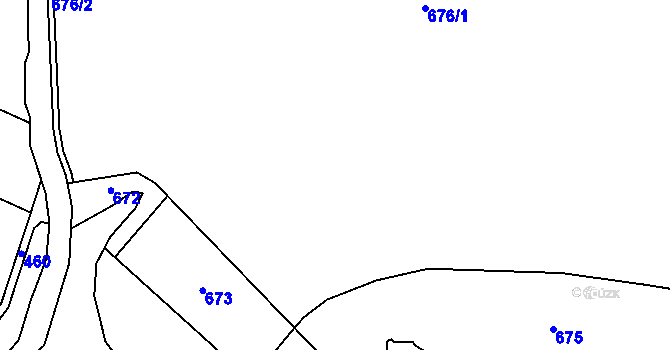 Parcela st. 266 v KÚ Simtany, Katastrální mapa