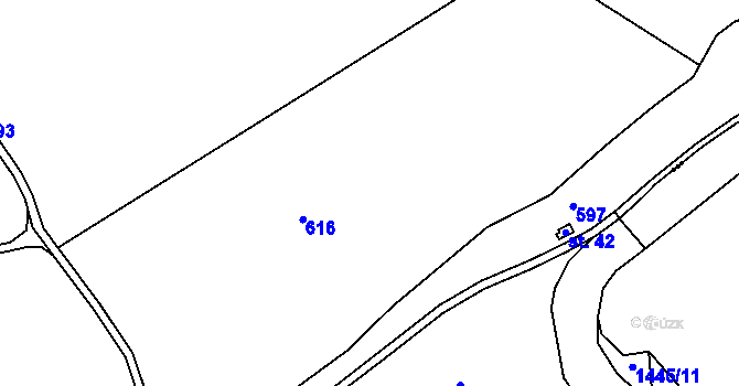 Parcela st. 326/1 v KÚ Simtany, Katastrální mapa