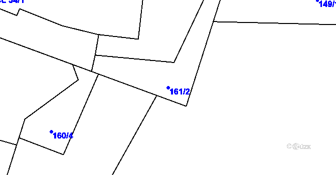 Parcela st. 161/2 v KÚ Pohnánec, Katastrální mapa