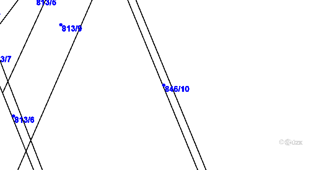 Parcela st. 846/10 v KÚ Pohodlí, Katastrální mapa