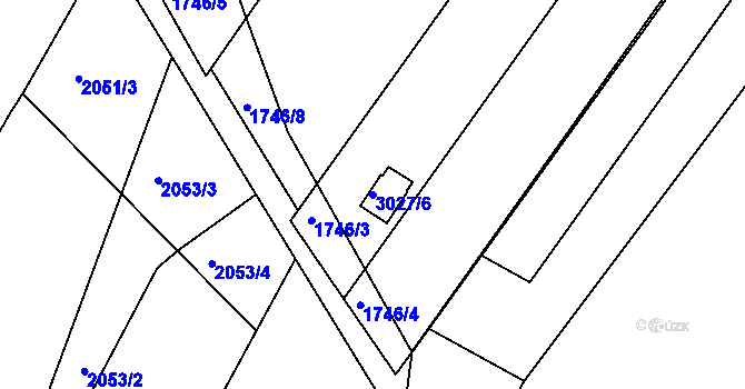 Parcela st. 3027/6 v KÚ Pohořelice nad Jihlavou, Katastrální mapa